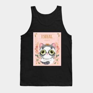 I steal hearts (Pink) Tank Top